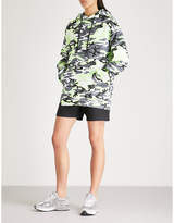 Thumbnail for your product : Wasted Paris Camo logo-print cotton-jersey hoody