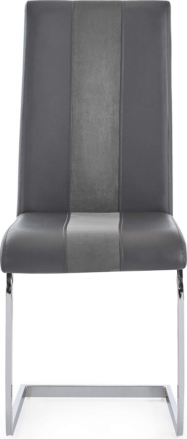 Global Furniture USA Leslie Grey Dining Chair