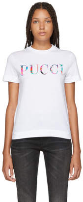 Emilio Pucci White Bonded Logo T-Shirt