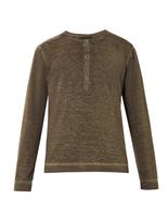 Thumbnail for your product : 120% Lino Henley linen-cotton top