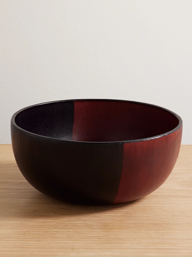 Hunting Season Two-tone Leather Bowl - Red