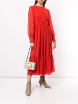 Thumbnail for your product : Karen Walker Pleated Waist Midi Dress