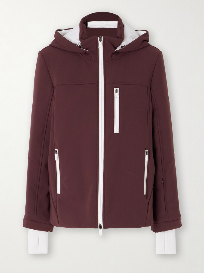Brunello Cucinelli Hooded Padded Ski Jacket - Burgundy