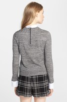 Thumbnail for your product : Alice + Olivia Collared Crewneck Sweater