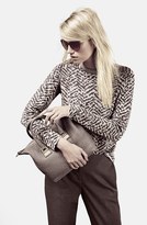 Thumbnail for your product : Vince Camuto Animal Jacquard Sweater (Regular & Petite)