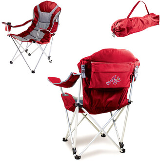 Picnic Time Atlanta Braves Reclining Chair With Carrying Tote
