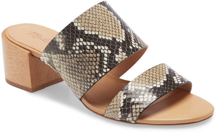 madewell kiera block heel slide