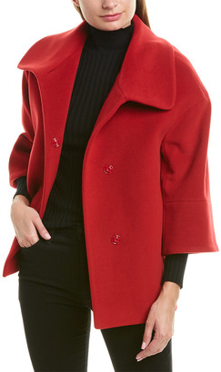 Cinzia Rocca Icons Spread Collar Wool & Cashmere-Blend Coat - ShopStyle  Jackets
