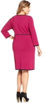 Thumbnail for your product : Spense Plus Size Seamed Sweater Dress Web ID: 1736613