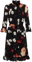 Thumbnail for your product : Erdem Bell floral crepe dress