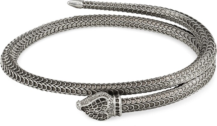 Gucci Garden silver snake bracelet - ShopStyle