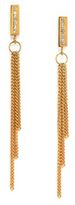 Thumbnail for your product : Michael Kors Motif Pavé Bar Chain Fringe Earrings/Goldtone