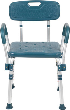 Flash Furniture Jane 300 Lb. Capacity Quick Release Back & Arm Shower Chair
