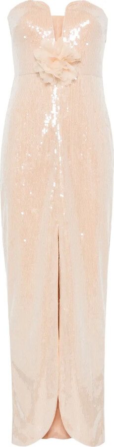 Self-Portrait Sequinned Maxi Dress