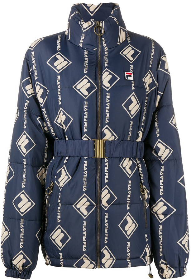 fila blue puffer jacket