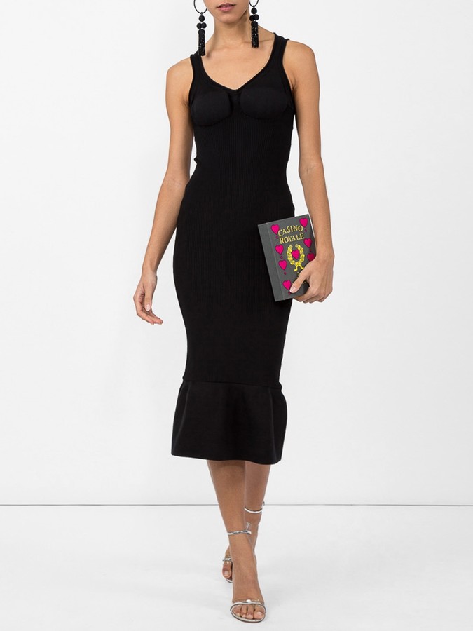 bodycon peplum hem dress