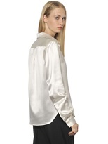 Thumbnail for your product : Maison Martin Margiela 7812 Jeweled Collar Silk Satin Shirt