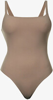 Thumbnail for your product : SKIMS Womens Umber Fits Everybody Square-neck Stretch-jersey Body Xxs