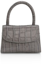 Thumbnail for your product : Bzees Mini Croc-Embossed Leather Top Handle Bag