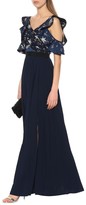 Thumbnail for your product : Self-Portrait Satin and crepe maxi dress