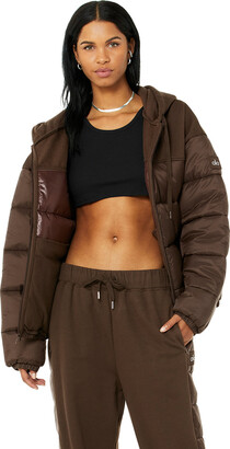 Gold Rush Puffer Jacket in Espresso by Alo Yoga
