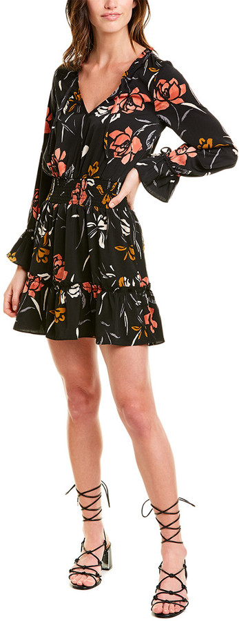 warehouse tulip frill maxi dress