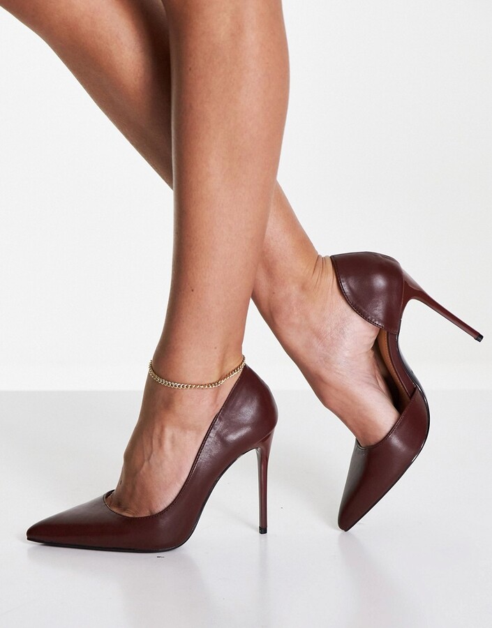 truffle collection pointed mid heels