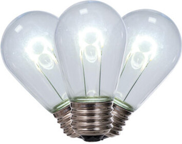 Multi LED S14 Transparent U-Shaped Filament Bulb, 10 Per Bag
