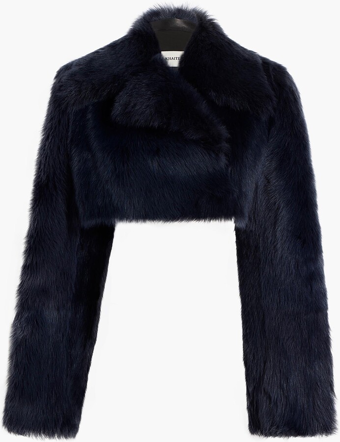 Stallone Shearling Jacket in Dark Navy