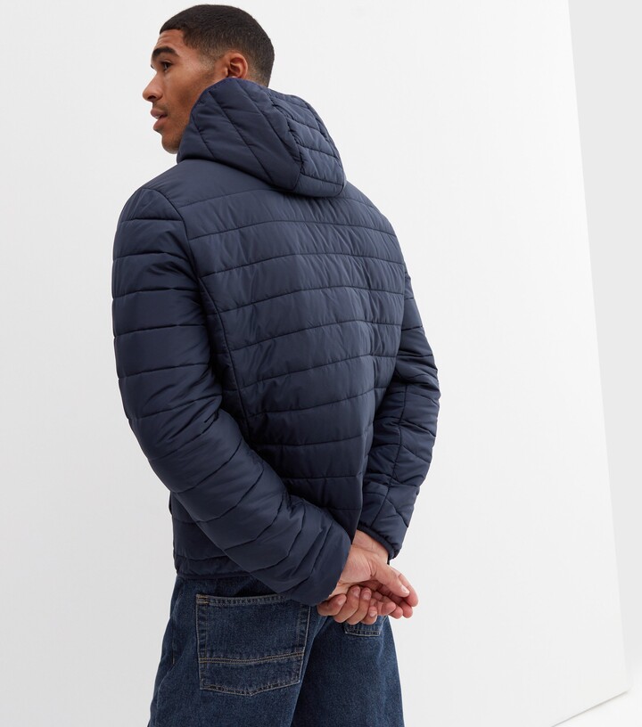 mens navy blue bubble vest