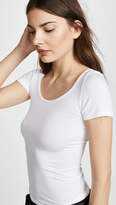 Thumbnail for your product : Enza Costa Short Sleeve Fitted Scoop Tee
