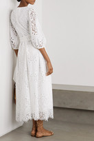 Thumbnail for your product : Borgo de Nor Constance Broderie Anglaise Maxi Dress - White