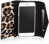 Thumbnail for your product : Kate Spade Envelope Leopard Print iPhone 7/8 Leather Wristlet