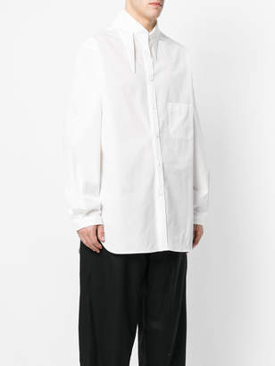 Yohji Yamamoto asymmetric collar shirt