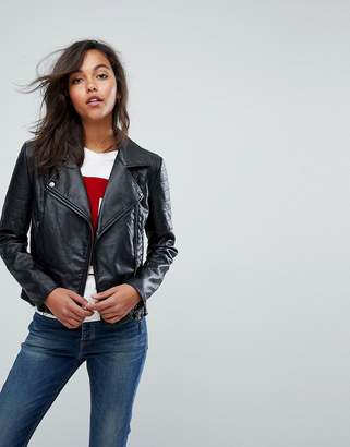 Tommy Jeans Leather Look Jacket