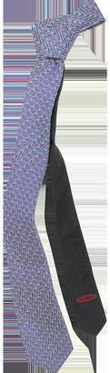 Missoni Optical Printed Silk Narrow Tie