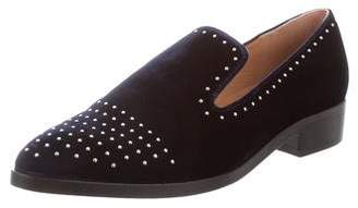 Sigerson Morrison Embellished Velvet Loafers