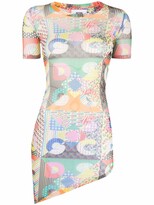 Thumbnail for your product : GCDS Colour-Block Fitted Dress