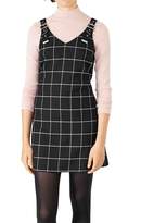 Thumbnail for your product : Hallhuber Open Check Dress With Adjustable Straps