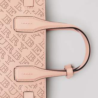Burberry The Small Banner in Perforated Logo Leather