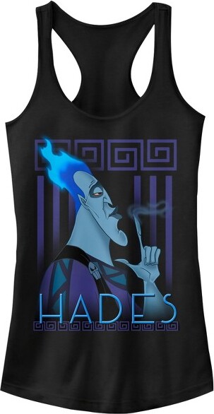 Hercules JuniorsWomensHerculesHadesFlameRacerbackTankTop-Black-Large