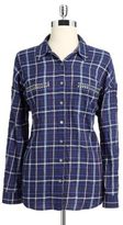 Thumbnail for your product : Vince Camuto Plaid Hi-Lo Button Down Shirt