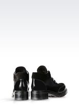 Thumbnail for your product : Giorgio Armani Lace-Up In Calfskin And Technical Fabric