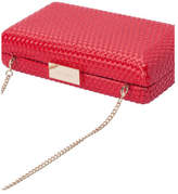 Thumbnail for your product : Olga Berg NEW Juliana Hardcase Clutch Red