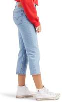 Thumbnail for your product : Levi's Wedgie High Waist Frayed Crop Straight Leg Jeans