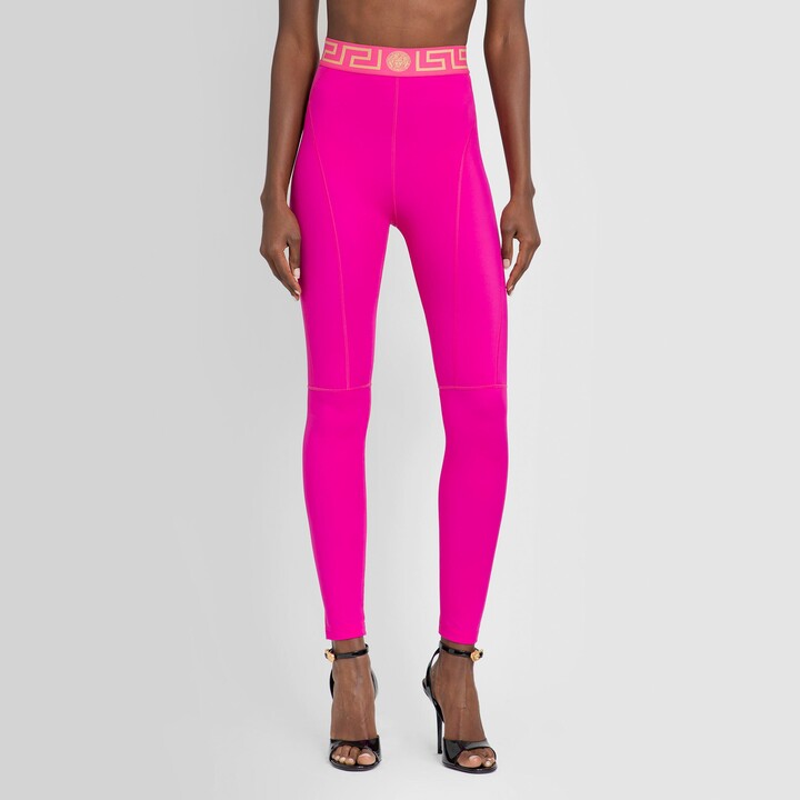Versace Woman Pink Leggings - ShopStyle