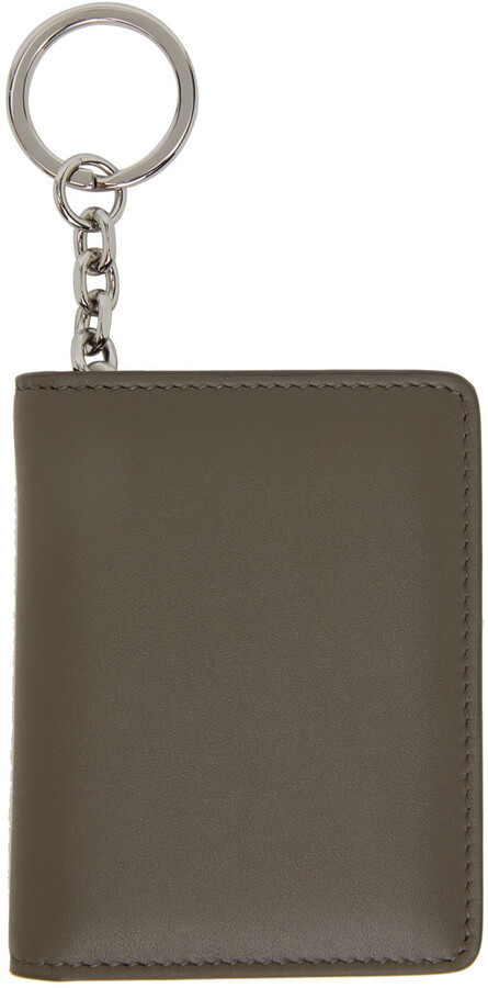 Maison Margiela Taupe Leather Continental Wallet for Men Mens Wallets and cardholders Maison Margiela Wallets and cardholders 