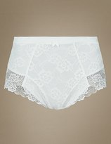 Thumbnail for your product : Marks and Spencer Firm Control Floral Lace Full Briefs