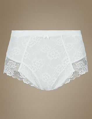 Marks and Spencer Firm Control Floral Lace Full Briefs