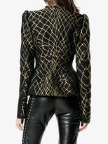 Thumbnail for your product : Haider Ackermann 3D jacquard fitted hourglass jacket